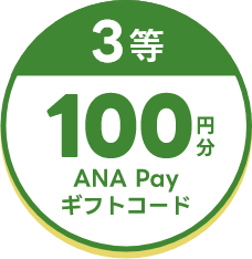 3等100円分 ANA Payギフトコード