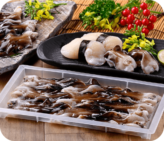 岬だよりの肉厚とり貝お刺身（天然）