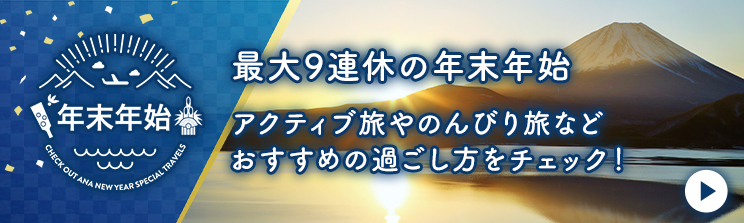 最大９連休の年末年始 おすすめ旅の過ごし方をチェック