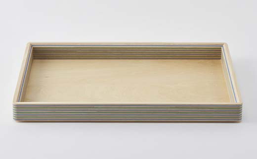 ドキュメントトレイ「villa／A4」（ブルーグリーン） 木製 HOKKAIDO WOOD  F6S-251