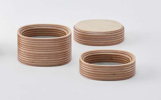 アクセサリートレイセット oval 楕円形 木製 HOKKAIDO WOOD  F6S-256