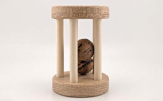 【ＫＥＭ】クルミコロコロL HOKKAIDO WOOD 木製 おもちゃ オモチャ 自然 子供 子ども こども プレゼント F6S-435