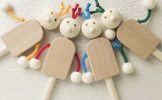 【ＫＥＭ】イヤイヤ （ヒモ青） HOKKAIDO WOOD 木製 おもちゃ オモチャ 自然 子供 子ども こども プレゼント F6S-438
