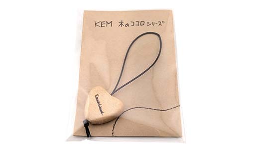 【ＫＥＭ】touchWood 「マスコットファスナー」 （カバ（紐色・焦茶））HOKKAIDO WOOD 木製 マスコツトファスナー 自然 目印 プレゼント F6S-448