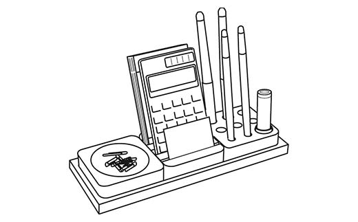 旭川家具 コサイン デスクオーガナイザー 北海道タモ HOKKAIDO WOOD インテリア 木工 工芸品 F6S-516