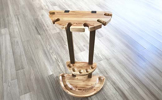 ゴルフクラブスタンド（パークゴルフ用） HOKKAIDO WOOD 木 木製 ゴルフ 収納 スタンド F6S-526