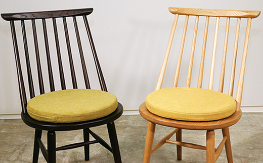 ウィンザーチェア クッション付き O-045WC+CS HOKKAIDO WOOD 家具 インテリア 椅子 いす イス クッション F6S-575