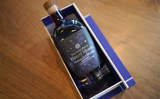 ハスカップジンリキュール 「Honey Moon」 500ml 地域おこし協力隊関連返礼品 リキュール 酒 アルコール ハスカップ 北海道 F6S-656