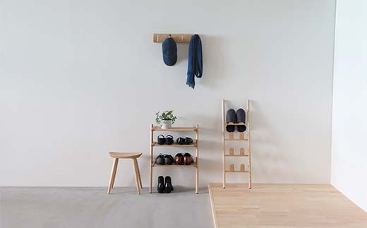 旭川家具 コサイン エントランススツール 北海道タモ HOKKAIDO WOOD インテリア 木工 工芸品 F6S-508