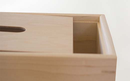 旭川家具 コサイン ティッシュボックス 北海道タモ HOKKAIDO WOOD インテリア 木工 工芸品 F6S-515