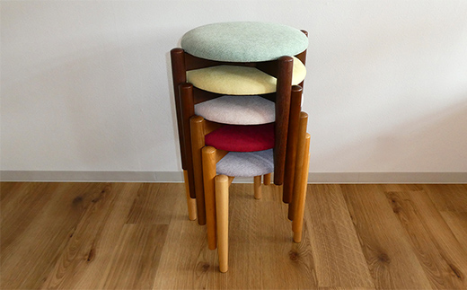 スタッキングスツール O-063SST HOKKAIDO WOOD 家具 インテリア 椅子 いす イス スツール F6S-578