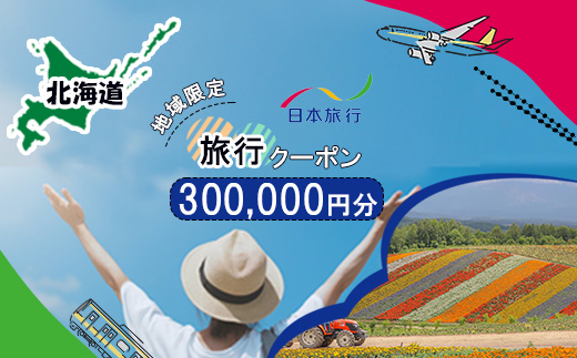 地域限定旅行クーポン300,000円分 日本旅行 トラベルクーポン 納税チケット 旅行 宿泊券 ホテル 観光 旅行 旅行券 交通費 体験 宿泊 夏休み 冬休み 家族旅行 ひとり旅 カップル 夫婦 親子 北海道旅行 F6S-144