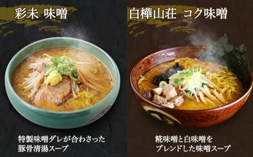 北海道ラーメン 味噌セット3種 彩未/白樺山荘/吉山商店 計12食 麺屋 彩未 麺処 白樺山荘 吉山商店 らーめん 詰め合わせ さっぽろ みそ ラーメン  食べ比べ 味噌味 森住製麺 生麺 産直 ご当地ラーメン 人気 グルメ お土産 送料無料 北海道 札幌市: 札幌市ANAのふるさと納税