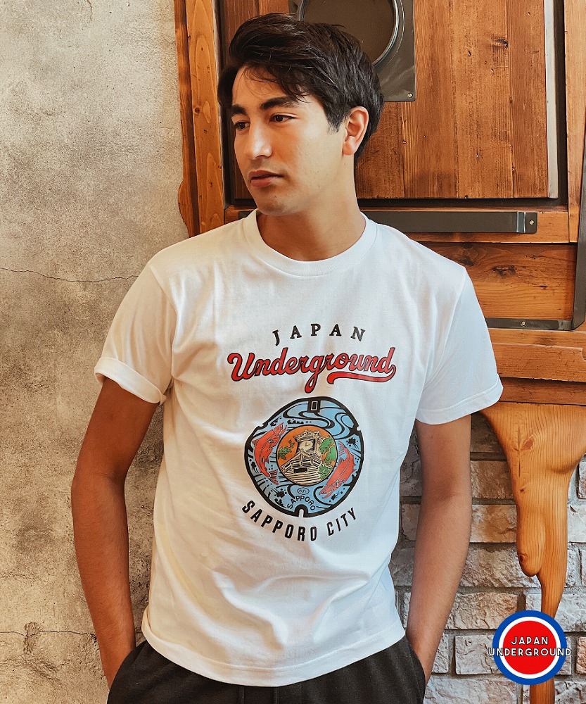 札幌市 マンホールTシャツ 白　Sサイズ