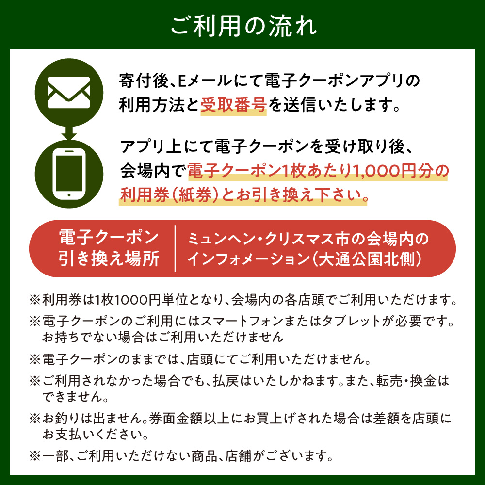 ミュンヘン・クリスマス市 in Sapporo 利用券20,000円分｜ クリスマス マーケット 利用券 北海道 札幌市