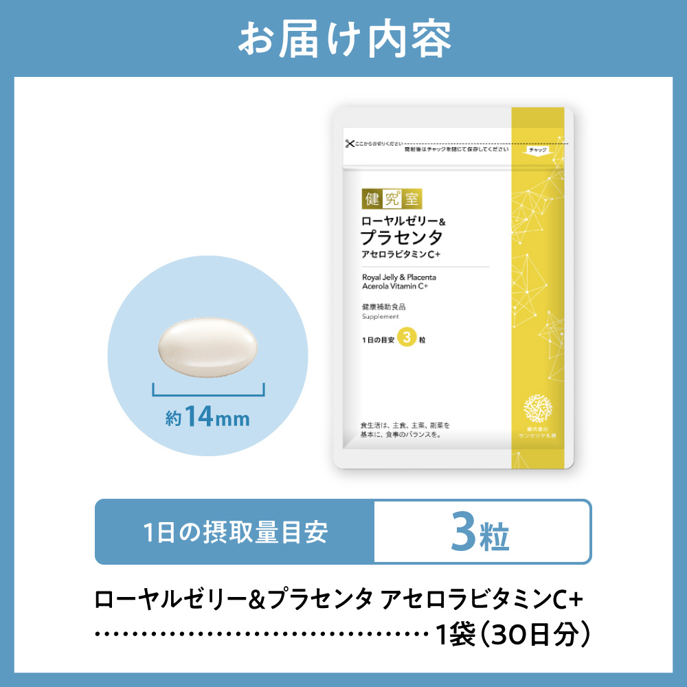 ローヤルゼリー＆プラセンタ アセロラビタミンC+｜サプリ サプリメント 栄養 北海道 札幌市