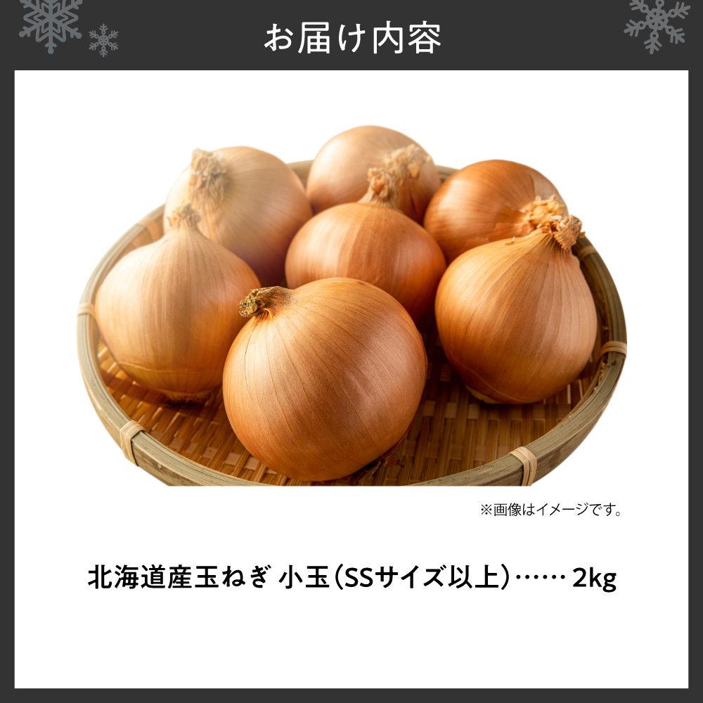 玉ねぎ 北海道産 小玉 2kg SSサイズ以上 | たまねぎ 野菜 北海道 札幌市