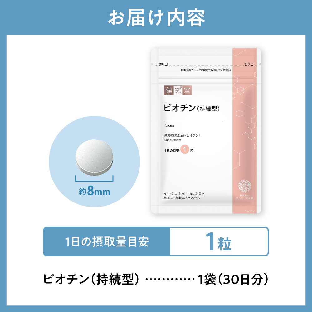 ビオチン（持続型） | サプリメント 健康 北海道 札幌市