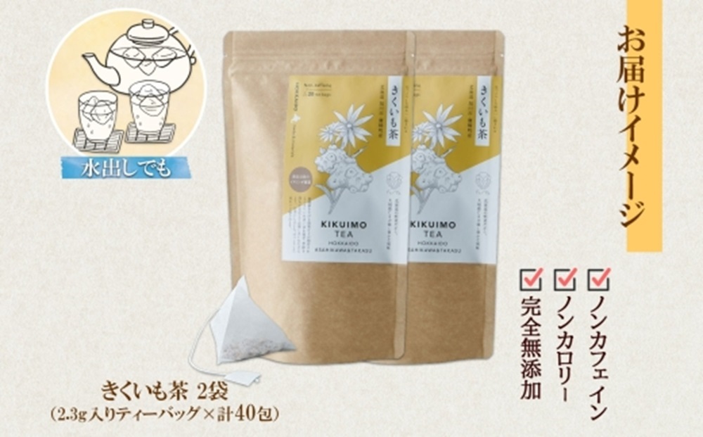 きくいも茶　ティーバッグ　2.3g×20包×2袋