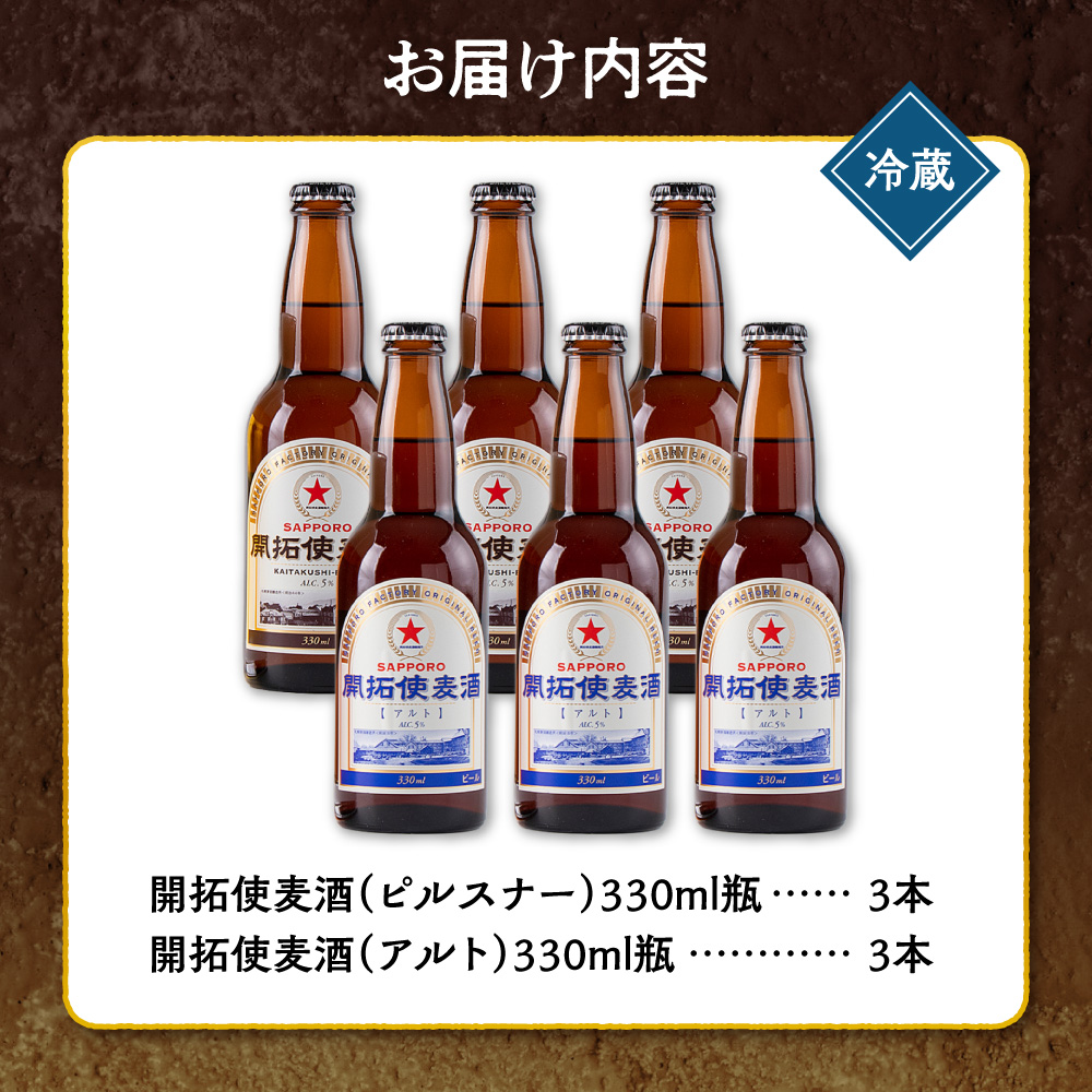 札幌開拓使麦酒醸造所「開拓使麦酒詰め合わせ　ピルスナー＆アルト」