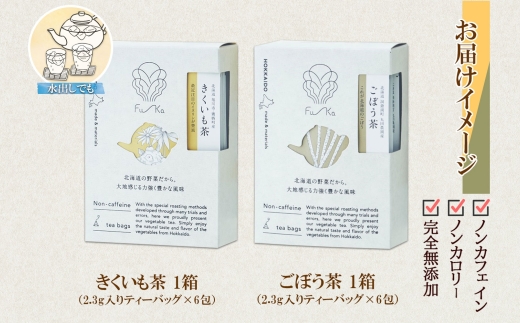 野菜茶2種セット　きくいも茶・ごぼう茶　ティーバッグ　各6包