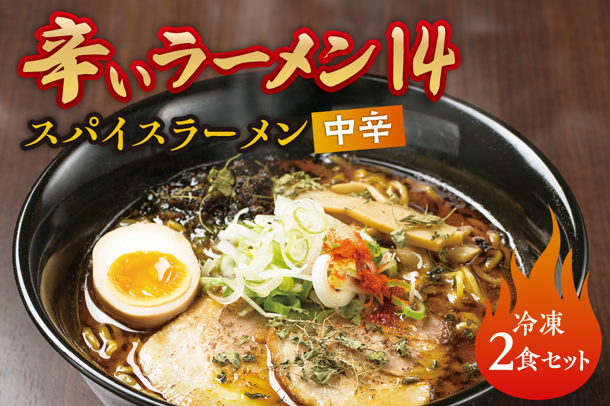 辛いラーメン14　《冷凍》 スパイスラーメン【中辛】　2食セット