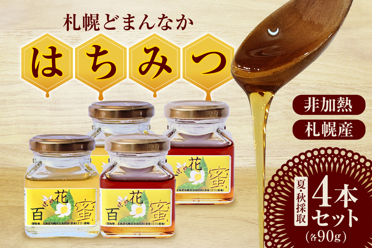 札幌どまんなか　はちみつ【夏・秋採取】