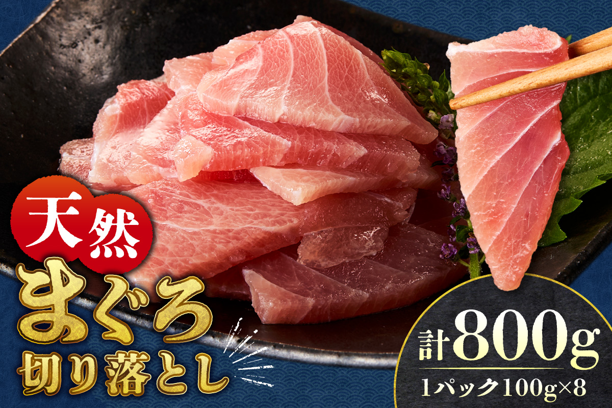 まぐろ切り落とし 100g×8パック｜天然 まぐろ 小分け 北海道 札幌市