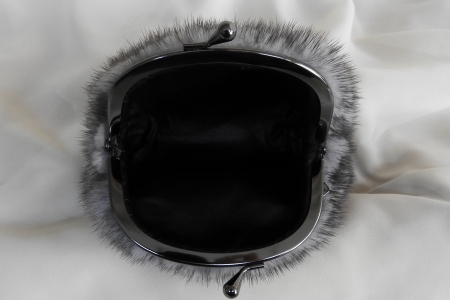 ブルーアイリスミンク がま口ポーチ_HD026-040