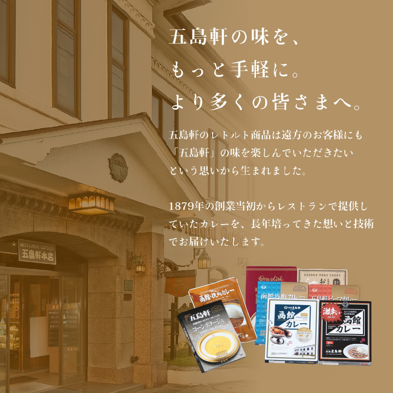 五島軒 レトルトカレー＆ビーフストロガノフ詰合せ_HD030-015