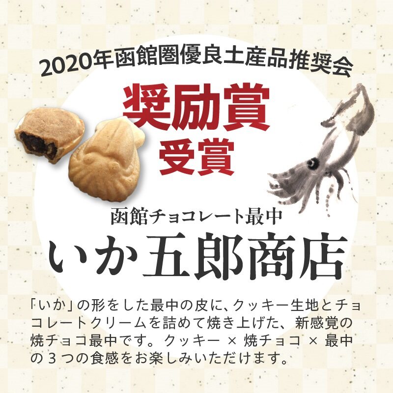 いか大漁函　【函館随一の工芸菓子「いかようかん」と焼チョコ最中「いか五郎商店」とのイカすセット！】_HD070-001
