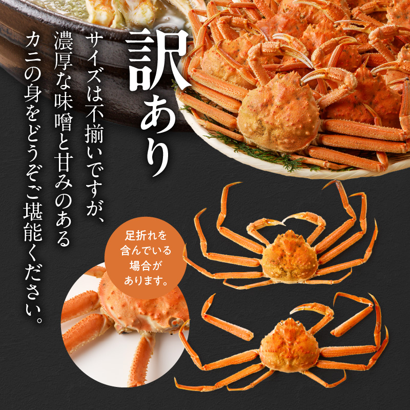 訳あり！ボイルオオズワイガニ3キロ_HD088-007