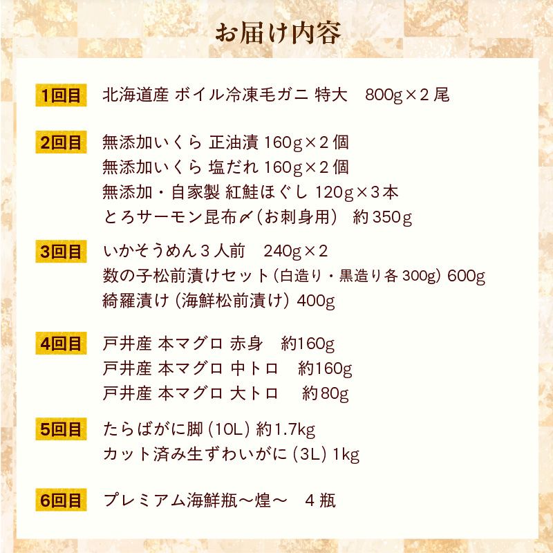はこだて海の幸定期便 50万円（全6回）_HS001-006