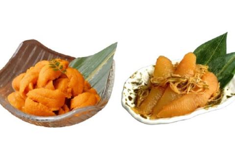 無添加塩水ウニパック（100g）・数の子松前漬（350g）セット_HD069-009