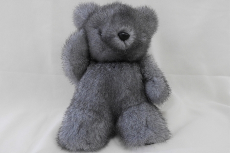 ブルーアイリスミンク ぬいぐるみ くま_HD026-037
