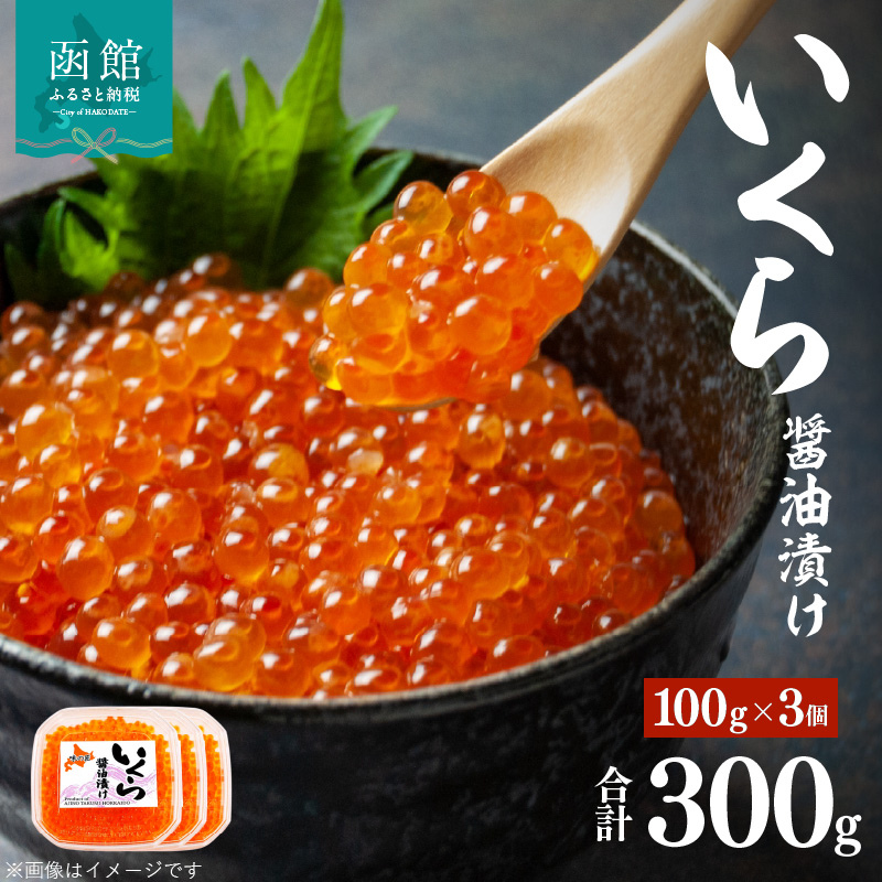 味の匠 いくら醤油漬け100ｇ×3_HD064-009