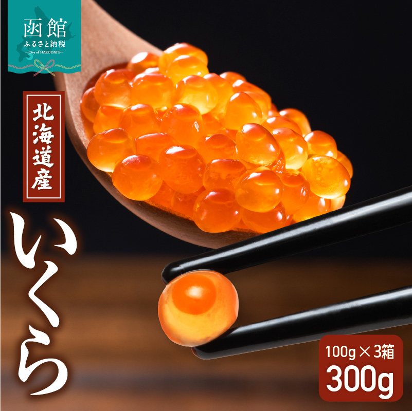 北海道産いくら 100g×3箱_HD117-031 3箱
