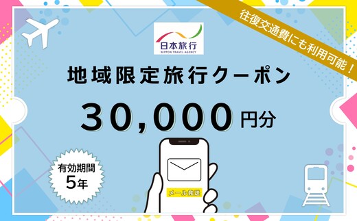 北海道函館市　日本旅行　地域限定旅行クーポン30,000円分（Eメール発行）_HD131-008