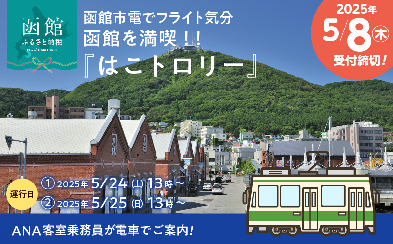 ANA客室乗務員がご案内 函館市電でフライト気分 函館を満喫!！『はこトロリー』_HD133-143