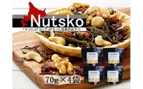Ｎｕｔｓｋｏ ナッツとこんぶが入った自然のおやつ4点セット_HD038-005