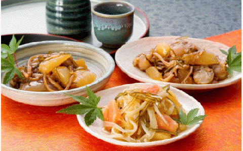 「兼八」松前漬3種詰合せ（150g樽入3個セット）_HD068-002