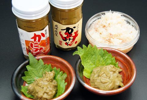 かにみそ2種類ズワイフレーク詰め合わせ「函館山崎水産」_HD061-006