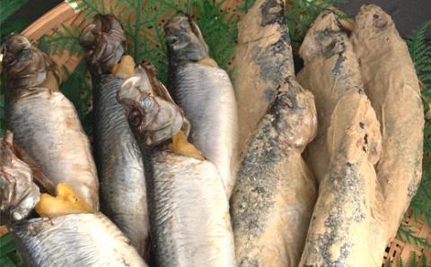 丸干しにしん.糠にしん甘口 各5本詰め合わせ 「函館山崎水産」_HD061-023