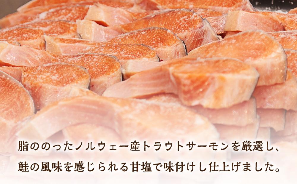 真空 甘塩 サーモン 6切れ&サーモン カマセット トラウトサーモン