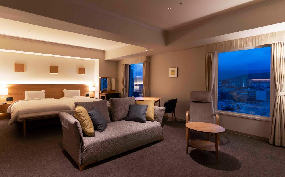 オーセントホテル小樽 オーセントスイートペア宿泊券 1泊朝食付き