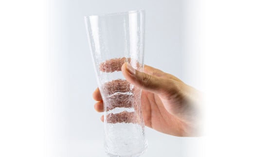 CRACKS ビアグラス ペア ビールグラス グラス ペアグラス ビールコップ コップ 食器 クリスタル製 ガラス製 ペアセット セット 北海道 小樽市