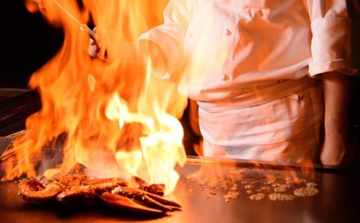 「活蝦夷アワビ」ディナーコース