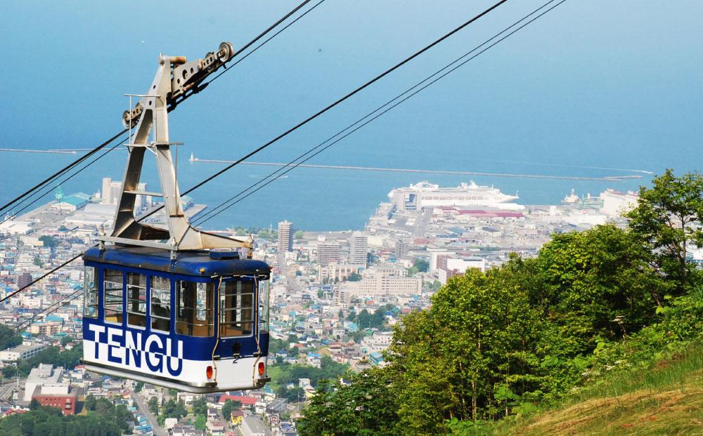 小樽天狗山 ロープウエイ 往復乗車券 大人2名様分 ロープウェイ 観光 旅行 夜景