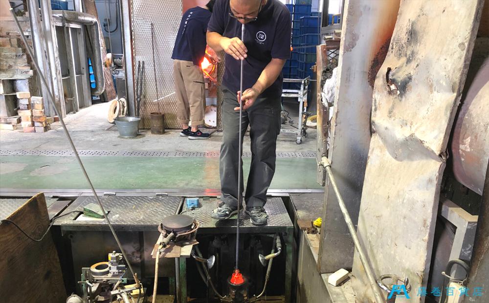 DW006【藤巻百貨店】深川硝子工芸/国産クリスタルグラス「GOKAN」Fujimaki Blue （ROCK）