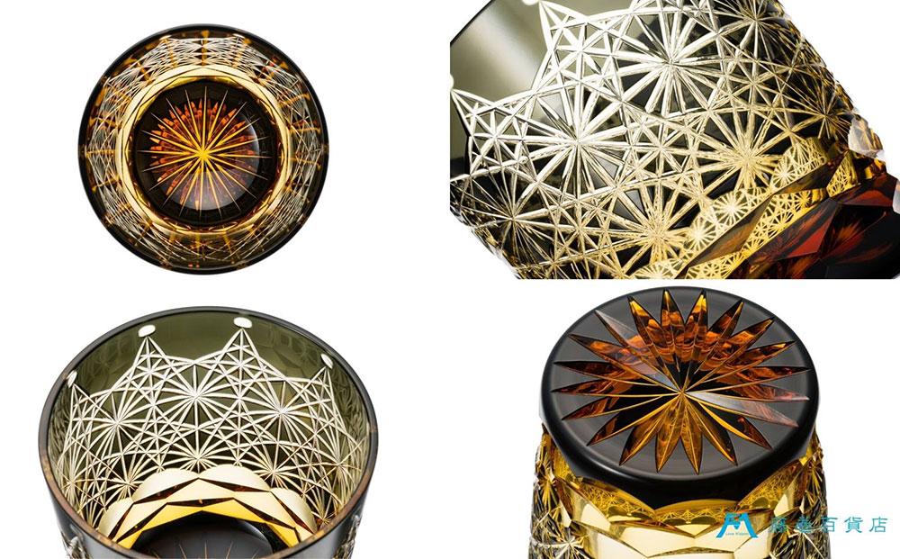 【藤巻百貨店】＜深川硝子工芸＞二色被せクリスタル 小樽切子 オールド「冠」